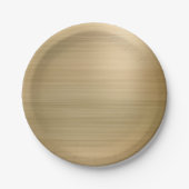 金ゴールドパーティー ペーパープレート (正面)