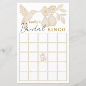金ゴールドパーフェクト梨ブライダルシャワービンゴゲーム (正面)