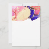 金ゴールドパープルアゲ結婚ート セーブザデート (裏面)