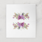 金ゴールドパープルアメジストワイルドフラワー座席表 プレイスカード (外部開封)