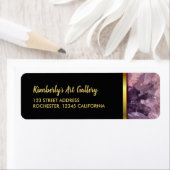 金ゴールドパープルアメジスト宝石プロフェッショナル ラベル (インサイチュ)