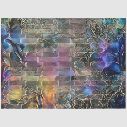 金ゴールドパープルウォールアートドリーム 薄葉紙 (正面)