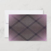 金ゴールドパープルエレガンスダイヤモンドジオデコ結婚ズ 出欠カード (裏面)