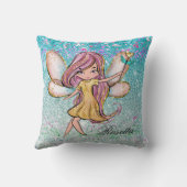 金ゴールドパープルガーリーブルーグリッタースパークルフェアリーダスト クッション (裏面)