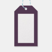 金ゴールドパープルグリッター50と素晴らしい誕生日パーティー ギフトタグ (裏面)