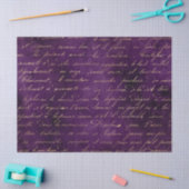 金ゴールドパープルデクページ上の深いキュラシブ 薄葉紙 (クラフト)