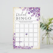 金ゴールドパープルラベンダーズブライダルシャワービンゴゲーム (スタンド正面)