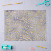 金ゴールドパープルルクセグリッターゼブラピースクリスマス     薄葉紙 (クラフト)