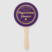 金ゴールドパープル卒業写真クラス2023 ハンドファン (正面)