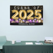 金ゴールドパープル卒業 横断幕 (トレードショー)