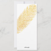 金ゴールドパームオンブラックキュート会社のクリスマスエレガント (裏面)