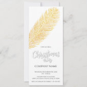 金ゴールドパームオンブラックキュート会社のクリスマスエレガント (正面)