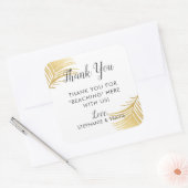 金ゴールドパームビーチサンキューホテルフェイスラベル スクエアシール (封筒)