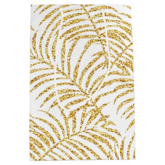 金ゴールドパーム抱き枕 ミディアムペーパーバッグ (正面)