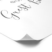 金ゴールドパーム葉ビーチ結婚式ゲストブックサイン ポスター (角)