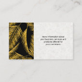 金ゴールドパーム離れ | ナチュラル 名刺 (裏面)