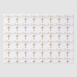 金ゴールドパーム・クロス・バプテスマ 薄葉紙