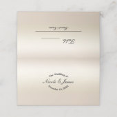 金ゴールドパールきらめくエレガントなウェディングテーブルシーティング プレイスカード (外部開封)