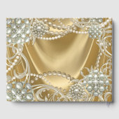 金ゴールドパールウーマンズバースデーパーティーゲストブック ゲストブック (裏面)