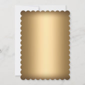 金ゴールドパールダマスク&クロスバプテスマ/《キリスト教》洗礼式や命名式 招待状 (裏面)