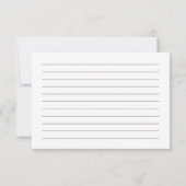 金ゴールドパールプロセッコブライダルシャワーレシピカード 招待状 (裏面)