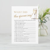 金ゴールドパール&プロセッコ新郎がゲームを言ったこと 招待状 (スタンド正面)