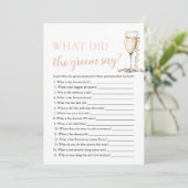 金ゴールドパール&プロセッコ新郎がゲームを言ったこと 招待状 (スタンド正面)