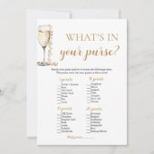 金ゴールドパール&プロセッコ財布ゲームの内容 招待状 (正面)