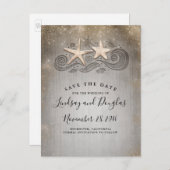 金ゴールドヒトカップルビーチトロピカルセーブ 案内ポストカード (正面/裏面)