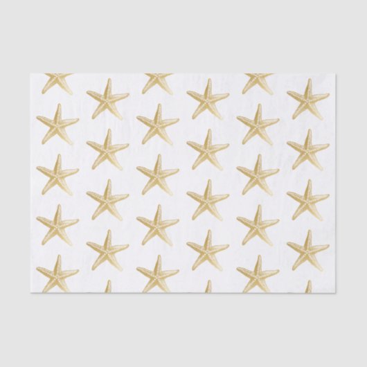 金ゴールドヒトデビーチ沿岸テーマ 薄葉紙 (正面)