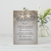 金ゴールドヒトデビーチ結婚式詳細情報 エンクロージャーカード (スタンド正面)