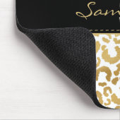 金ゴールドヒョウカスタム柄 マウスパッド (コーナー)