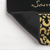 金ゴールドヒョウカスタム柄 マウスパッド (コーナー)