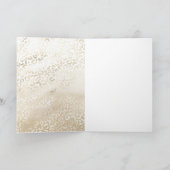 金ゴールドヒョウ印刷カーキクリームベージュウォーター色 カード (内部)