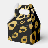 金ゴールドヒョウ印刷バースデーパーティーの好意ボックス フェイバーボックス (裏面サイド)