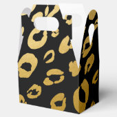 金ゴールドヒョウ印刷バースデーパーティーの好意ボックス フェイバーボックス (オープン)
