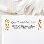 金ゴールドヒョウ印刷 ラベル (インサイチュ)