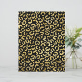 金ゴールドヒョウ斑点パターンスクラップブック紙 (スタンド正面)