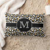 金ゴールドヒョウ腰枕 ランバークッション (ブランケット)