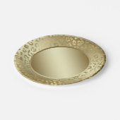 金ゴールドヒョウ ペーパープレート (アングル)