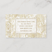 金ゴールドヒョウ 名刺 (裏面)