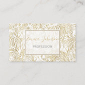 金ゴールドヒョウ 名刺 (正面)