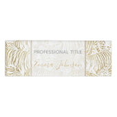 金ゴールドヒョウ 名札 (正面)