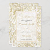 金ゴールドヒョウ 招待状 (正面/裏面)