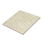 金ゴールドヒョウ、金ゴールドグリッター、ヒョウ印刷 タイル (側面)