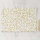 金ゴールドヒョウ、金ゴールドグリッター、ヒョウ印刷 ペーパーパッド (インサイチュ)