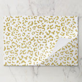 金ゴールドヒョウ、金ゴールドグリッター、ヒョウ印刷 ペーパーパッド (折り畳み)