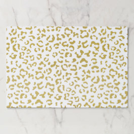 金ゴールドヒョウ、金ゴールドグリッター、ヒョウ印刷 ペーパーパッド