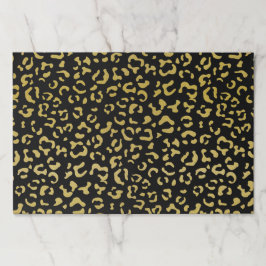 金ゴールドヒョウ、金ゴールドグリッター、ヒョウ柄 ペーパーパッド