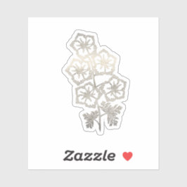 金ゴールドヒラメ シール